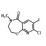 CAS#: 919788-60-6, 8-chloro-7-fluoro-4-methyl-2,3-dihydropyrido[3,2-f][1,4]oxazepin-5-one