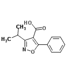 CAS 登录号：92029-27-1， 3-异丙基-5-苯基-1,2-恶唑-4-羧酸