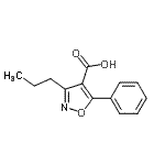 CAS#: 92029-31-7, 5-Phenyl-3-propyl-1,2-oxazole-4-carboxylic acid