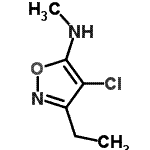 CAS#: 92087-93-9, 4-Chloro-3-ethyl-N-methyl-1,2-oxazol-5-amine