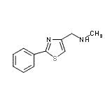 CAS#: 921101-66-8, N-Methyl-1-(2-phenyl-1,3-thiazol-4-yl)methanamine