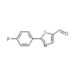 CAS#: 921124-57-4, 2-(4-Fluorophenyl)-1,3-thiazole-5-carbaldehyde