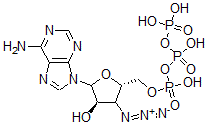 CAS#: 92117-27-6, 9-(3'-Azido-3'-Deoxy-beta-D-Xylofuranosyl)Adenine 5'-Triphosphate