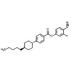 CAS#: 92118-84-8, 4-Cyano-3-fluorophenyl 4-(trans-4-pentylcyclohexyl)benzoate
