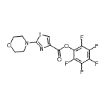 CAS#: 921939-02-8, Pentafluorophenyl 2-(4-morpholinyl)-1,3-thiazole-4-carboxylate