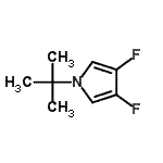 CAS 登录号：92236-89-0， 3,4-二氟-1-(2-甲基-2-丙基)-1H-吡咯