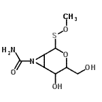 CAS#: 92303-90-7, 5-Hydroxy-4-(hydroxymethyl)-2-(methoxysulfanyl)-3-oxa-7-azabicyclo[4.1.0]heptane-7-carboxamide