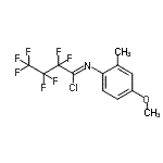 CAS#: 923569-77-1, (1Z)-2,2,3,3,4,4,4-Heptafluoro-N-(4-methoxy-2-methylphenyl)butanimidoyl chloride