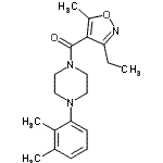 CAS#: 923736-75-8, [4-(2,3-Dimethylphenyl)-1-piperazinyl](3-ethyl-5-methyl-1,2-oxazol-4-yl)methanone