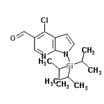 CAS#: 924655-39-0, 4-Chloro-1-(triisopropylsilyl)-1H-pyrrolo[2,3-b]pyridine-5-carbaldehyde