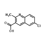 CAS#: 92513-40-1, 6-Chloro-2-methyl-3-quinolinecarboxylic acid