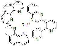 CAS 登录号：92543-42-5， 双(1,10-菲咯啉)(二吡啶并[3,2-alpha-2',3'-c]吩嗪)钌 (II)