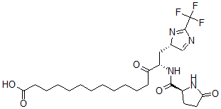 CAS 登录号：92558-19-5， (S)-5-氧代-L-脯氨酰-2-(三氟甲基)-L-组氨酰-十二烷酸