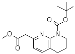 CAS 登录号:925889-81-2, 7-(2-甲氧基-2-氧代乙基)-3,4-二氢-1,8-萘啶-1(2H)-羧酸叔丁酯