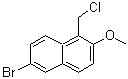 CAS#: 92643-16-8, 6-Bromo-1-(chloromethyl)-2-methoxynaphthalene