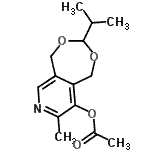 CAS#: 92671-67-5, 3-Isopropyl-8-methyl-1,5-dihydro[1,3]dioxepino[5,6-c]pyridin-9-yl acetate