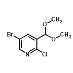 CAS#: 928653-74-1, 5-Bromo-2-chloro-3-(dimethoxymethyl)pyridine