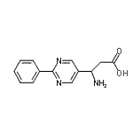 CAS#: 928712-68-9, 3-Amino-3-(2-phenyl-5-pyrimidinyl)propanoic acid