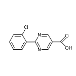 CAS#: 928712-83-8, 2-(2-Chlorophenyl)-5-pyrimidinecarboxylic acid