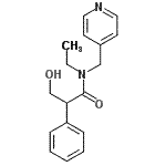 CAS#: 92934-64-0, N-Ethyl-3-hydroxy-2-phenyl-N-(4-pyridinylmethyl)propanamide
