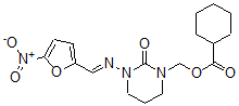 CAS 登录号：92950-22-6， [3-[(5-硝基呋喃-2-基)亚甲基氨基]-2-氧代-1,3-二嗪农-1-基]甲基环己甲酸酯