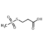 CAS 登录号：92953-12-3， 3-[(甲基磺酰基)硫基]丙酸