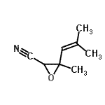 CAS#: 929624-30-6, 3-Methyl-3-(2-methyl-1-propen-1-yl)-2-oxiranecarbonitrile