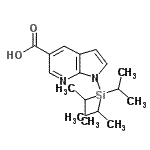 CAS 登录号：929691-26-9， 1-(三异丙基硅烷基)-1H-吡咯并[2,3-b]吡啶-5-羧酸