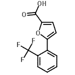CAS 登录号：92973-24-5， 5-[2-(三氟甲基)苯基]-2-糠酸