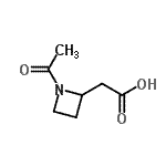 CAS 登录号：92992-13-7， (1-乙酰基-2-氮杂环丁基)乙酸