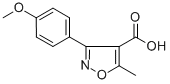 CAS 登录号：93041-45-3， 3-(4-甲氧基苯基)-5-甲基-4-异恶唑羧酸