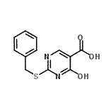 CAS#: 93185-33-2, 2-(Benzylsulfanyl)-6-oxo-1,6-dihydro-5-pyrimidinecarboxylic acid