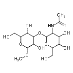 CAS 登录号:93253-17-9, 甲基3-O-(2-乙酰氨基-2-脱氧己糖吡喃糖苷)吡喃己糖苷