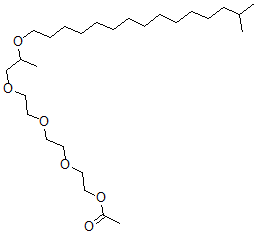CAS#: 93385-13-8, 2-[2-[2-[2-(Isohexadecyloxy)Propoxy]Ethoxy]Ethoxy]-Ethanol Acetate
