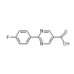 CAS#: 933988-26-2, 2-(4-Fluorophenyl)-5-pyrimidinecarboxylic acid