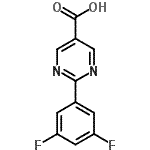 CAS#: 933988-73-9, 2-(3,5-Difluorophenyl)-5-pyrimidinecarboxylic acid