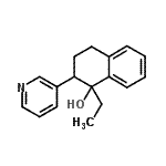 CAS#: 93406-29-2, 1-Ethyl-2-(3-pyridinyl)-1,2,3,4-tetrahydro-1-naphthalenol