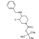 CAS#: 934536-09-1, 2-Methyl-2-propanyl 4-(benzylamino)-3-fluoro-1-piperidinecarboxylate