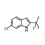 CAS#: 934843-27-3, 6-Chloro-2-(trifluoromethyl)-1H-indole