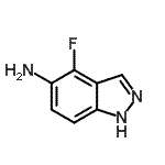 CAS#: 935250-69-4, 4-Fluoro-1H-indazol-5-amine