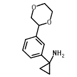 CAS#: 935460-70-1, 1-[3-(1,4-Dioxan-2-yl)phenyl]cyclopropanamine