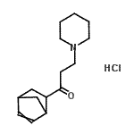 CAS#: 93778-70-2, 1-(Bicyclo[2.2.1]hept-5-en-2-yl)-3-(1-piperidinyl)-1-propanone hydrochloride (1:1)