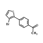 CAS#: 937796-01-5, 1-[4-(3-Bromo-2-thienyl)phenyl]ethanone