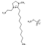 CAS 登录号：93783-37-0， 1-(2-氨基乙基)-3-甲基-2-十一烷基咪唑烷-1-鎓甲基硫酸盐
