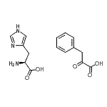CAS 登录号：93803-24-8， 2-氧代-3-苯丙酸-L-组氨酸(1:1)