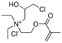 CAS#: 93804-78-5, [3-Chloro-2-Hydroxypropyl]Diethyl[2-[(2-Methyl-1-Oxoallyl)Oxy]Ethyl]Ammonium Chloride