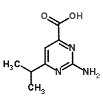 CAS#: 938458-89-0, 2-Amino-6-isopropyl-4-pyrimidinecarboxylic acid