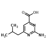 CAS#: 938458-90-3, 2-Amino-6-isobutyl-4-pyrimidinecarboxylic acid