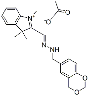 CAS#: 93858-79-8, 2-((4H-1,3-Benzodioxin-6-Ylmethylhydrazono)Methyl)-1,3,3-Trimethyl-3H-Indolium Acetate