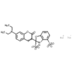 CAS 登录号：93859-31-5， 二钠2-[7-(二乙基氨基)-2-氧代-2H-苯并吡喃-3-基]-2,3-二氢-1,3-苯并恶唑-2,4-二磺酸酯